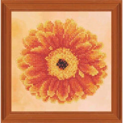 Diamond Art Orange Flower Diamond Painting