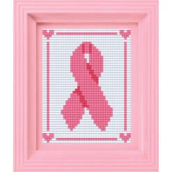 PixelHobby Breast Cancer Awareness Ribbon Mosaic Art Kit