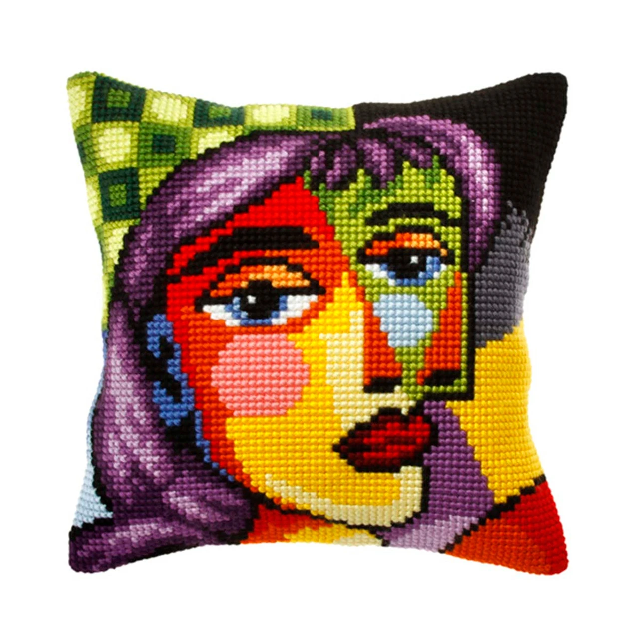 Orchidea Picasso Beauty Pillow Cover Needlepoint Kit