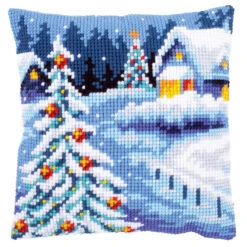 Vervaco Winter Scenery Needlepoint Kit