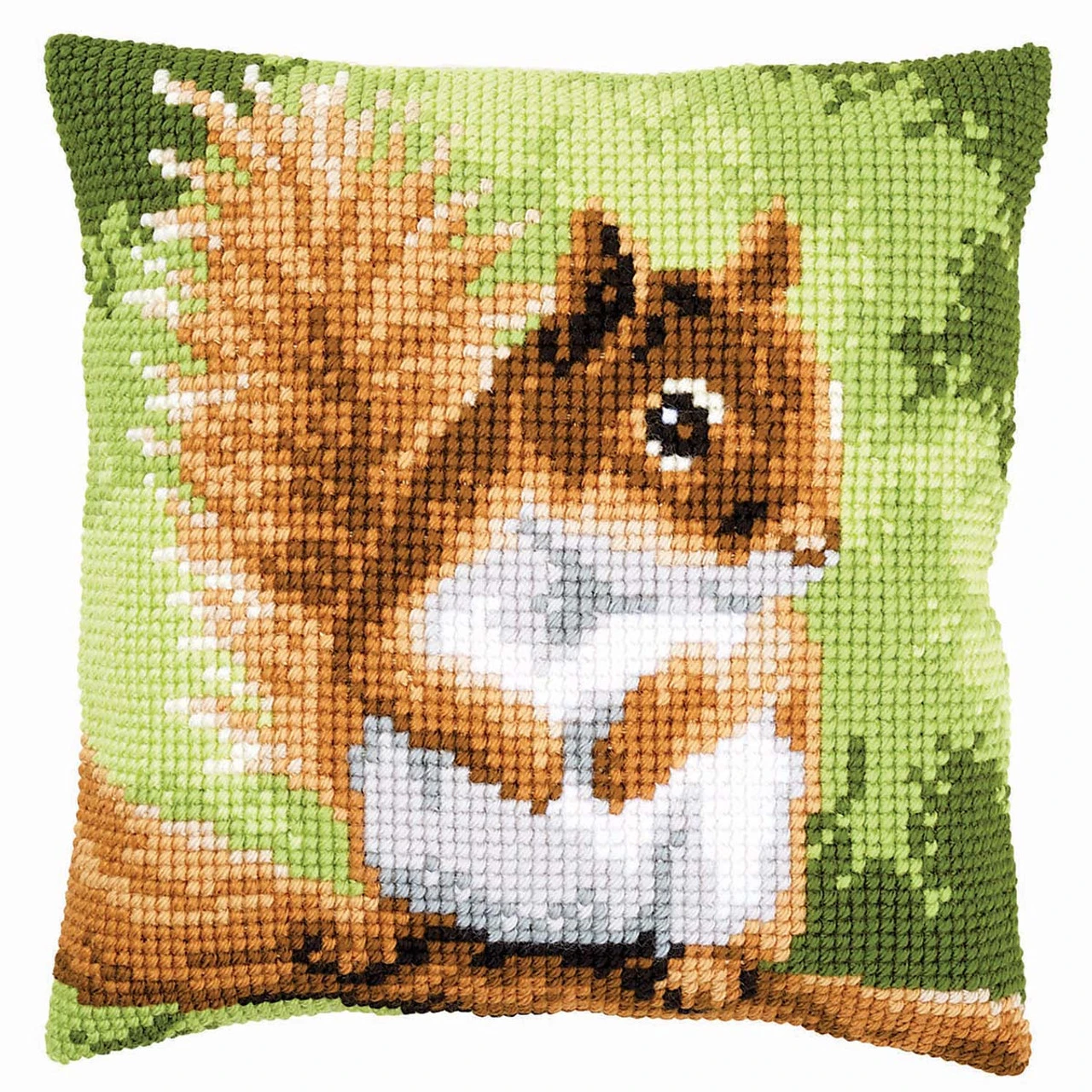 Vervaco Squirrel Pillow Cover Needlepoint Kit