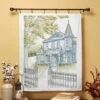 Herrschners Victorian In The Fall Lap Quilt Top Stamped Cross-Stitch Kit