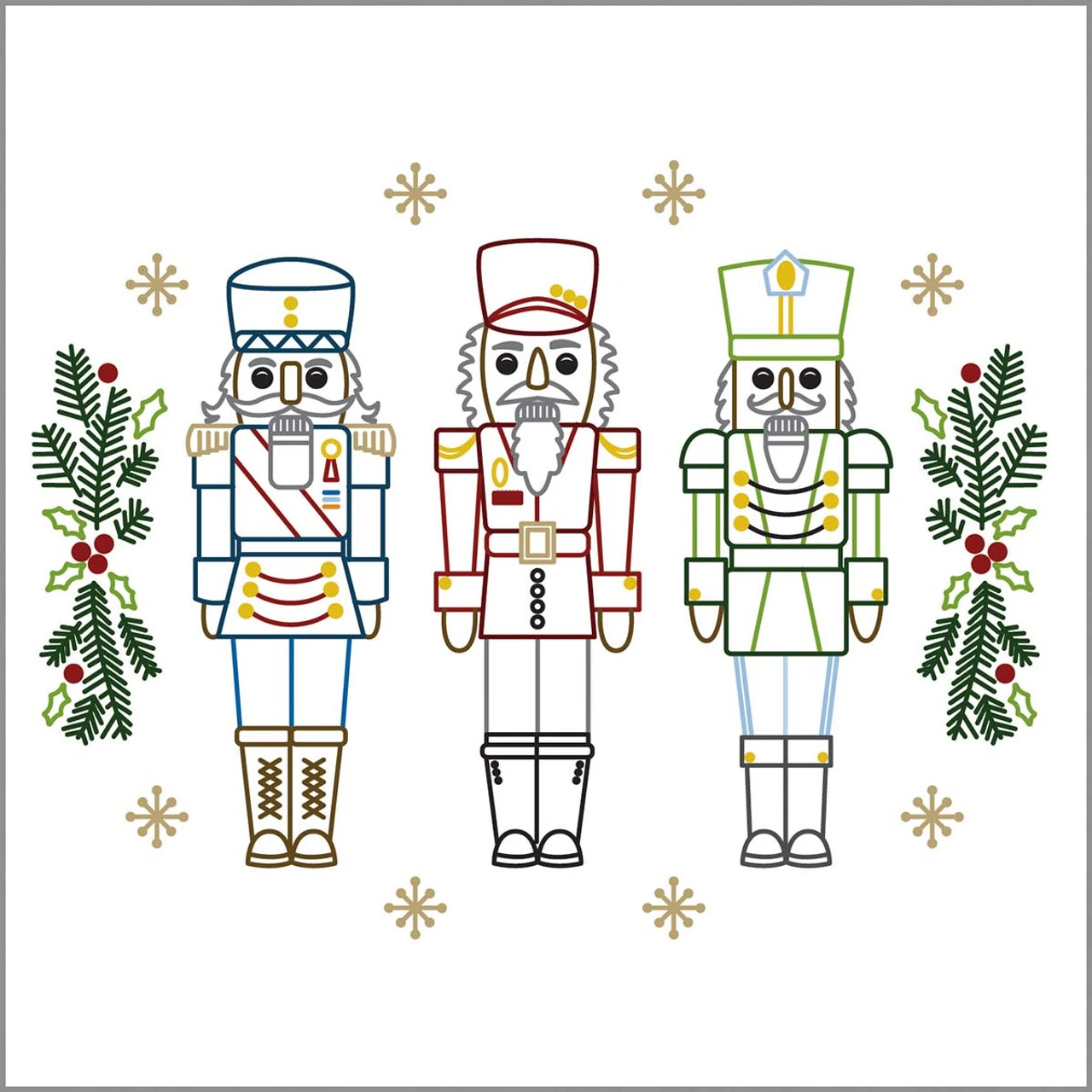 Aunt Martha's Winter Wonderland Transfers & Towels Iron-On Transfer Kit