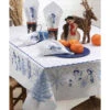 Nob Hill Frosty Frills Tablecloth Stamped Embroidery