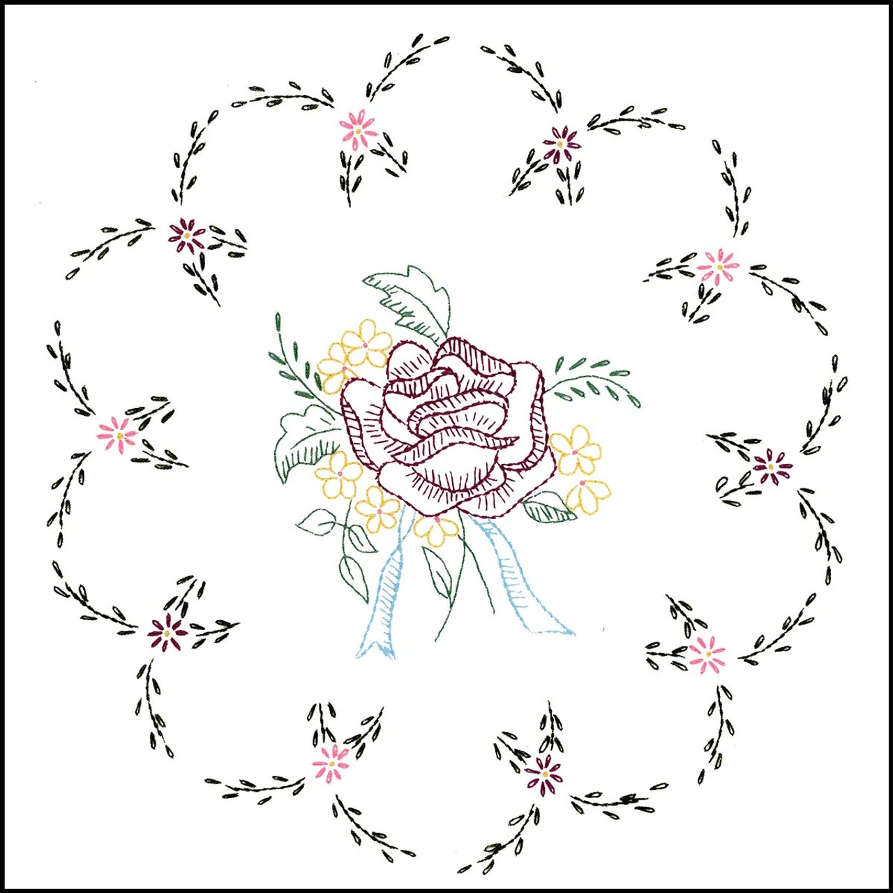 Herrschners Catherine Doily Stamped Embroidery - Image 2