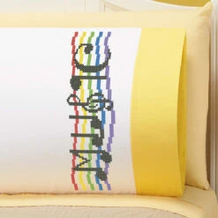 Herrschners Fantasia Kid's Pillowcase Stamped Cross-Stitch Kit