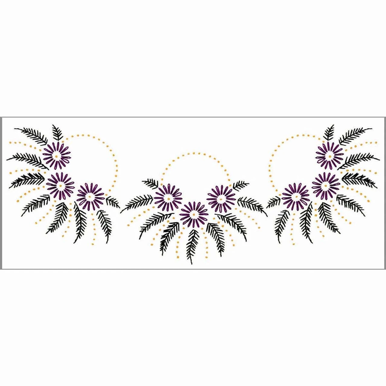 Herrschners Susanna Dresser Scarf Stamped Embroidery - Image 2