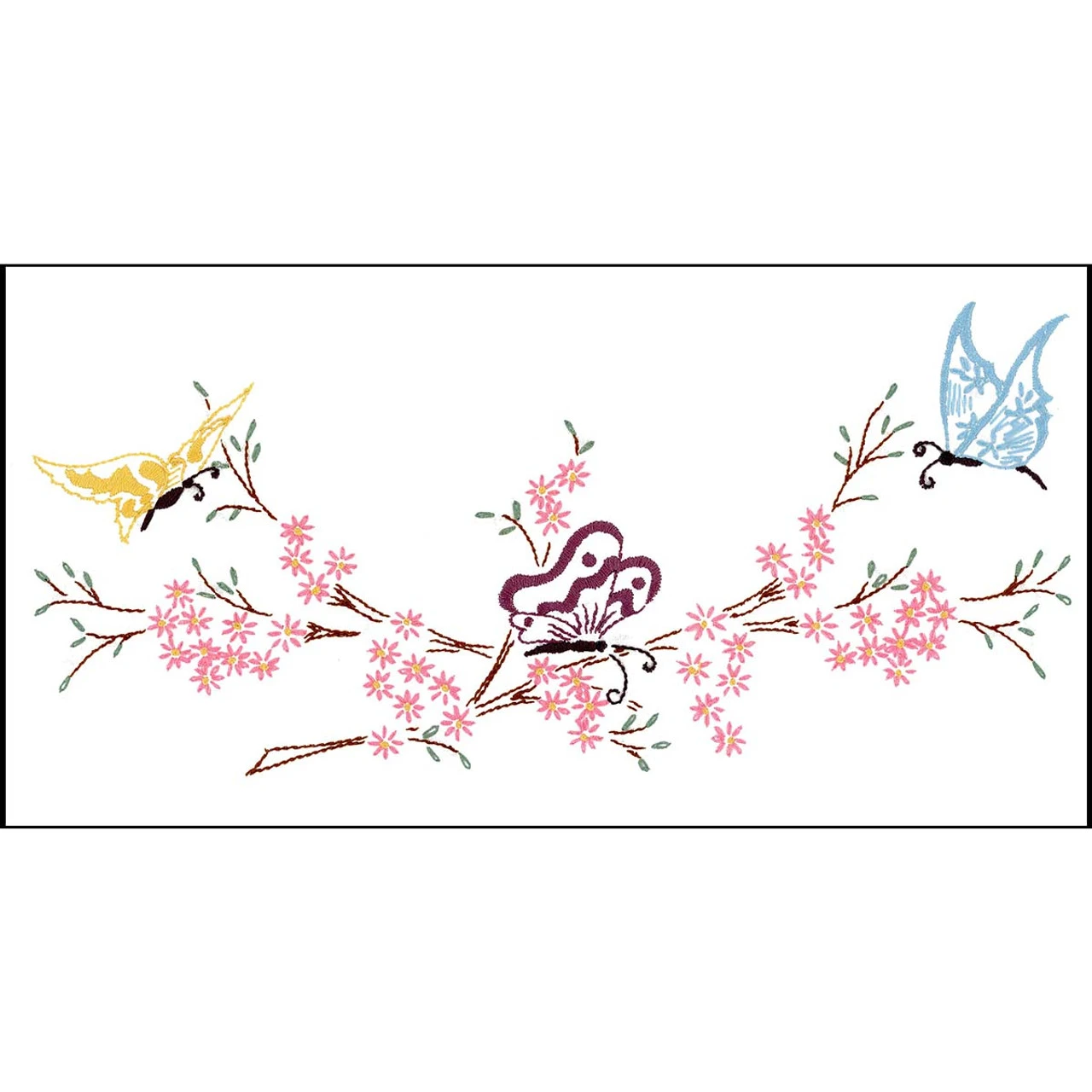 Herrschners Dorothy Dresser Scarf Stamped Embroidery - Image 2