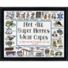 Design Works Super Heroes Stamped Cross-Stitch Kit