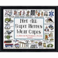 Design Works Super Heroes Stamped Cross-Stitch Kit