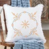 Herrschners Marian Pillow Cover Stamped Embroidery
