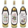 Herrschners Winery Fun Bottle Aprons Stamped Cross-Stitch