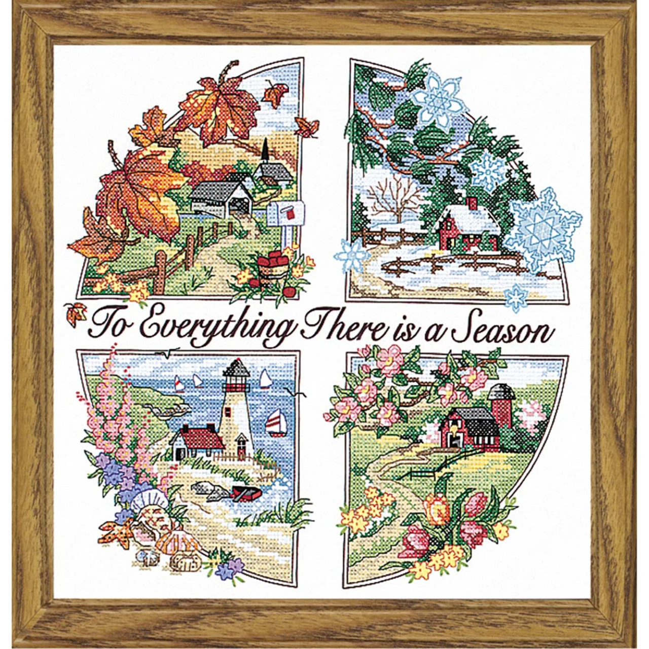 Dimensions A Season For Everything Stamped Cross-Stitch Kit