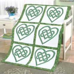 Herrschners Celtic Knot Quilt Blocks Stamped Cross-Stitch
