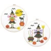 Herrschners Trick Or Treat Fairies Hoops Stamped Cross-Stitch Kit