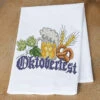 Village Linens Oktoberfest Bretz'n Towel Stamped Cross-Stitch Kit