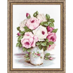 Luca-S Mixed Roses Counted Cross-Stitch Kit