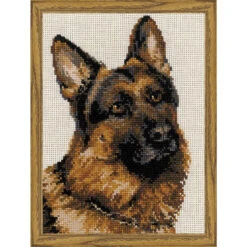 RIOLIS German Shepherd Counted Cross-Stitch Kit