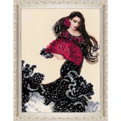 RIOLIS Dancer With A Fan Counted Cross-Stitch Kit