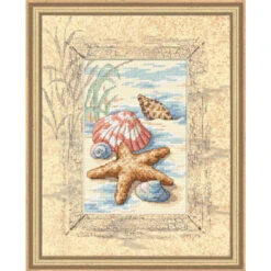 Dimensions Shells In The Sand Counted Cross-Stitch Kit