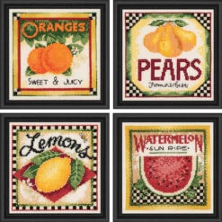 Wichelt Imports, Inc. Market Fresh Fruit Set Counted Cross-Stitch