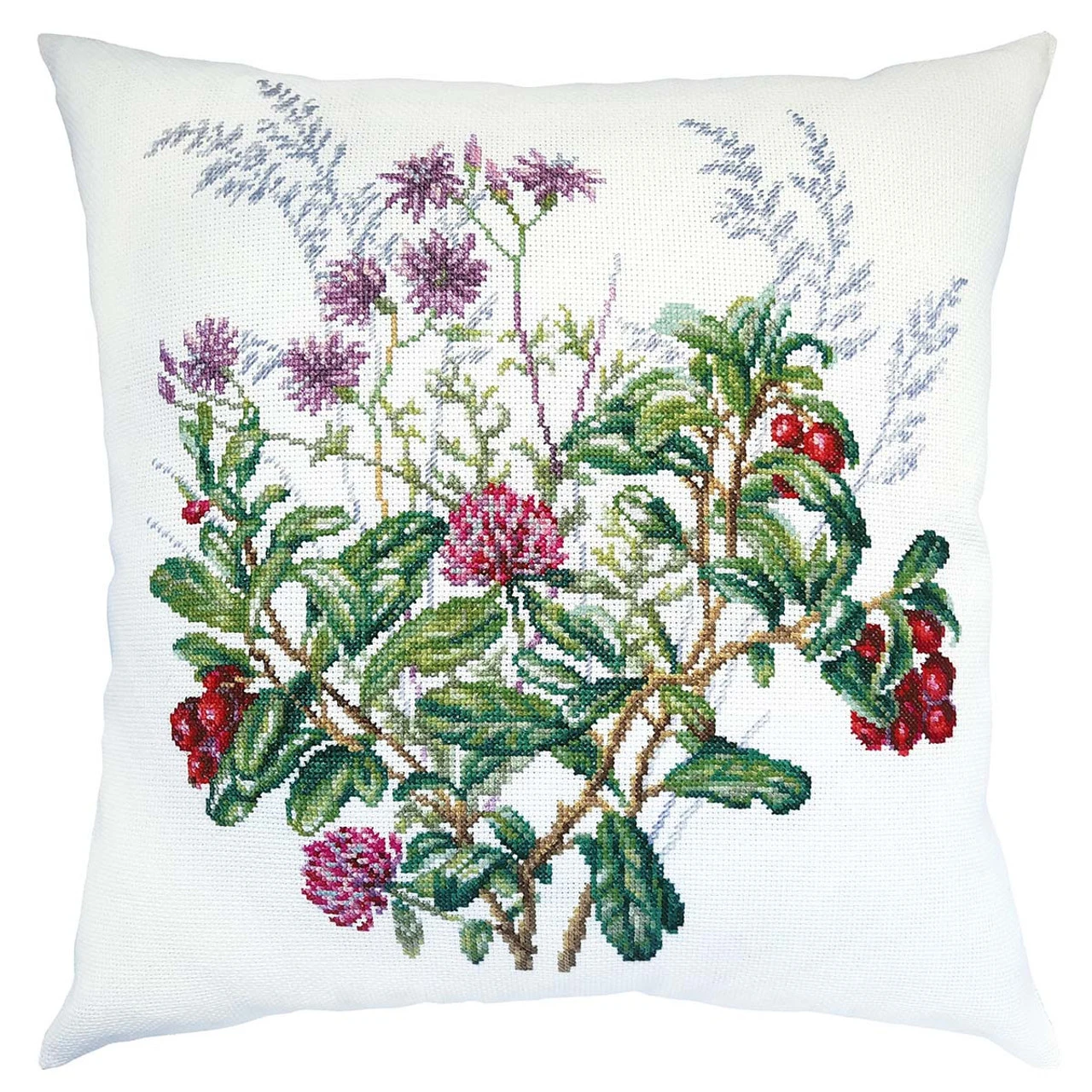 Vervaco Forest Bouquet Pillow Cover Counted Cross-Stitch Kit