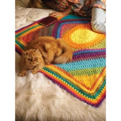 Lion Brand Rio Accent Afghan Crochet Kit
