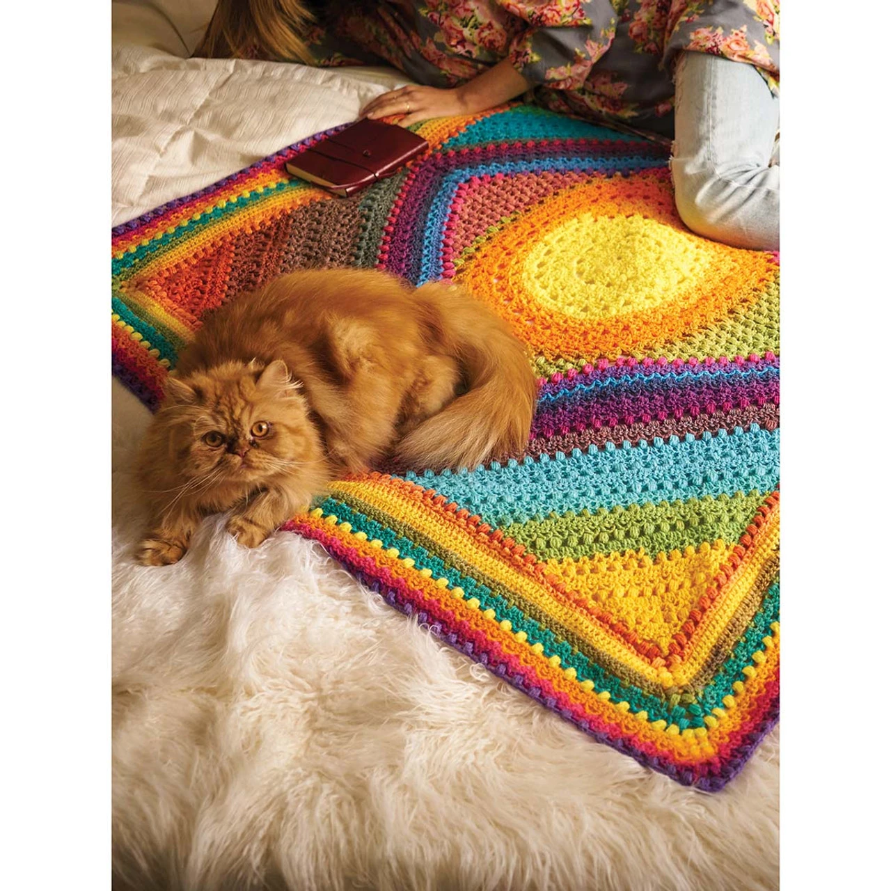 Lion Brand Rio Accent Afghan Crochet Kit