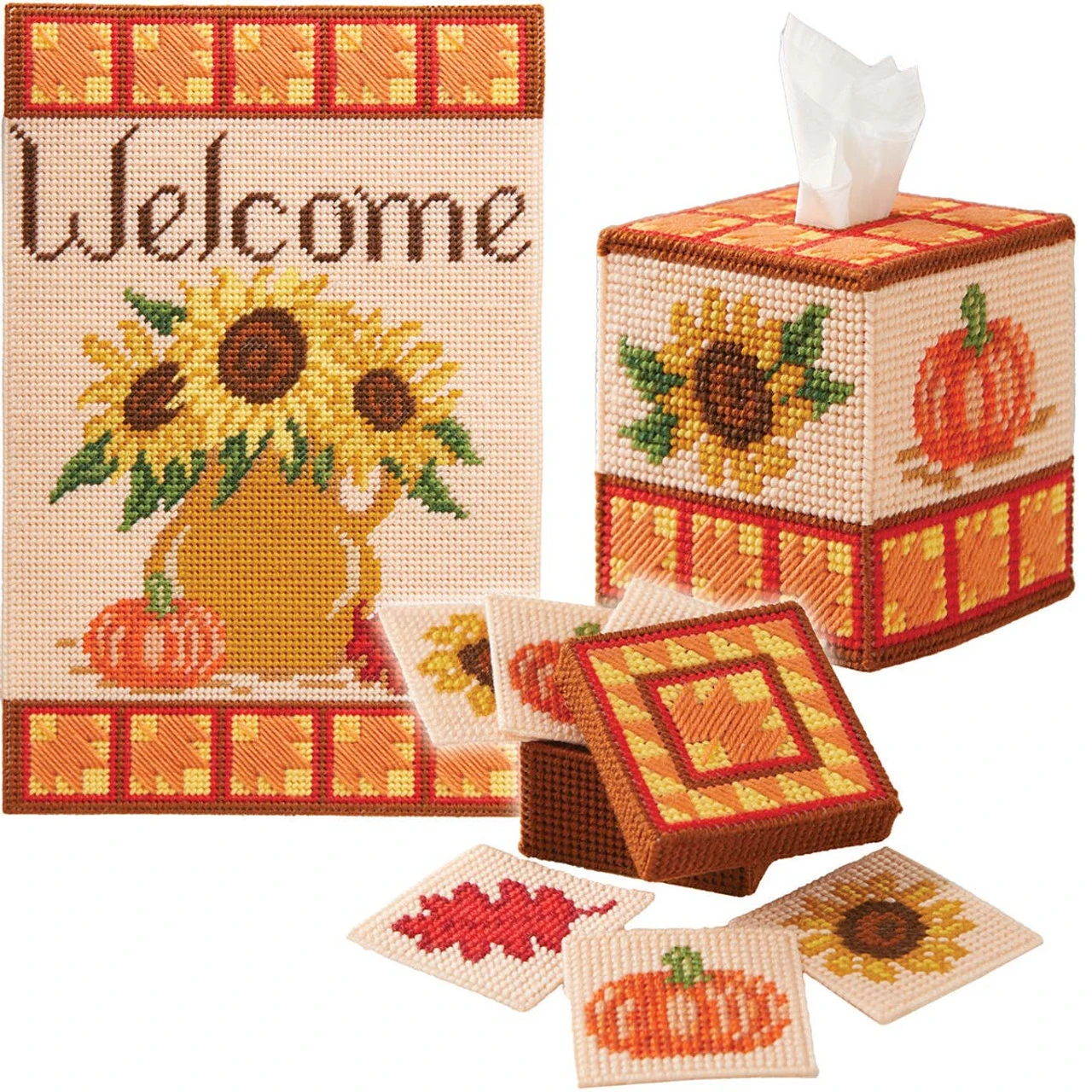Fall Welcome Set Plastic Canvas