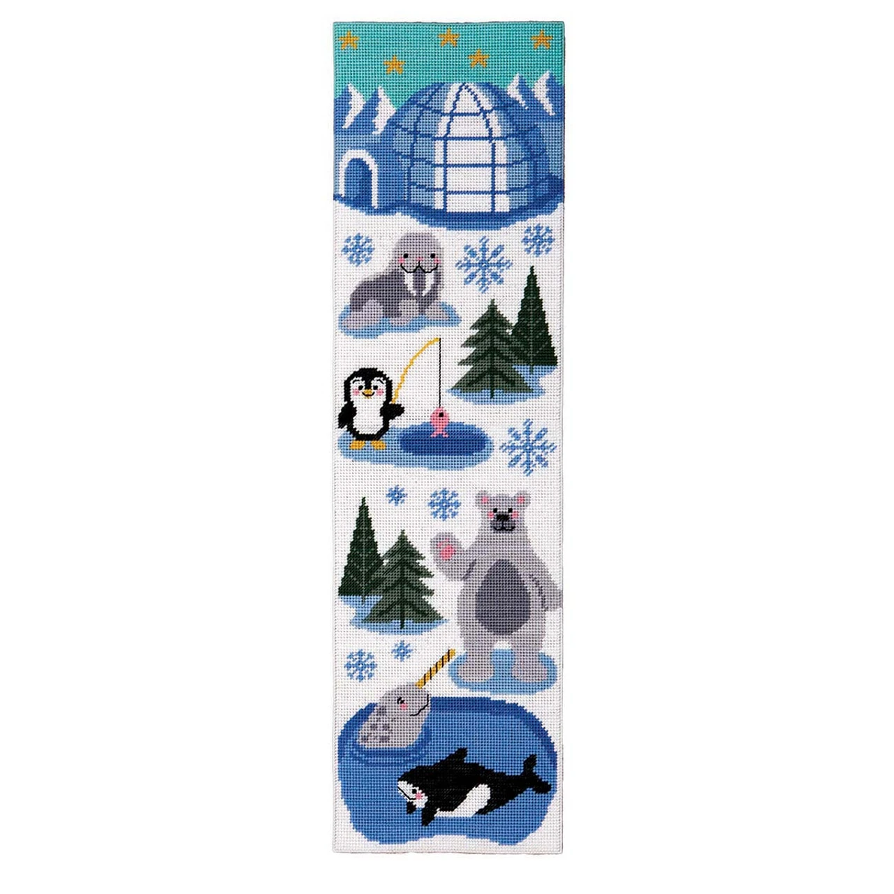 Herrschners Arctic Animals Wall Hanging Plastic Canvas Kit