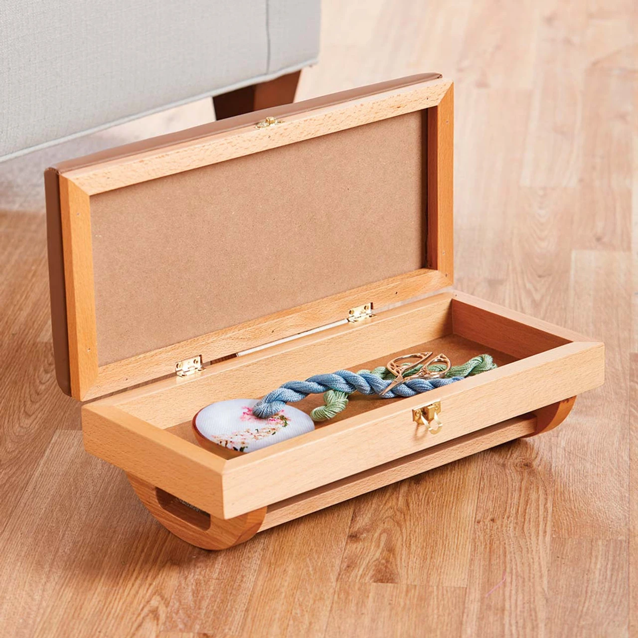 Herrschners Rocking Footstool With Storage - Image 2