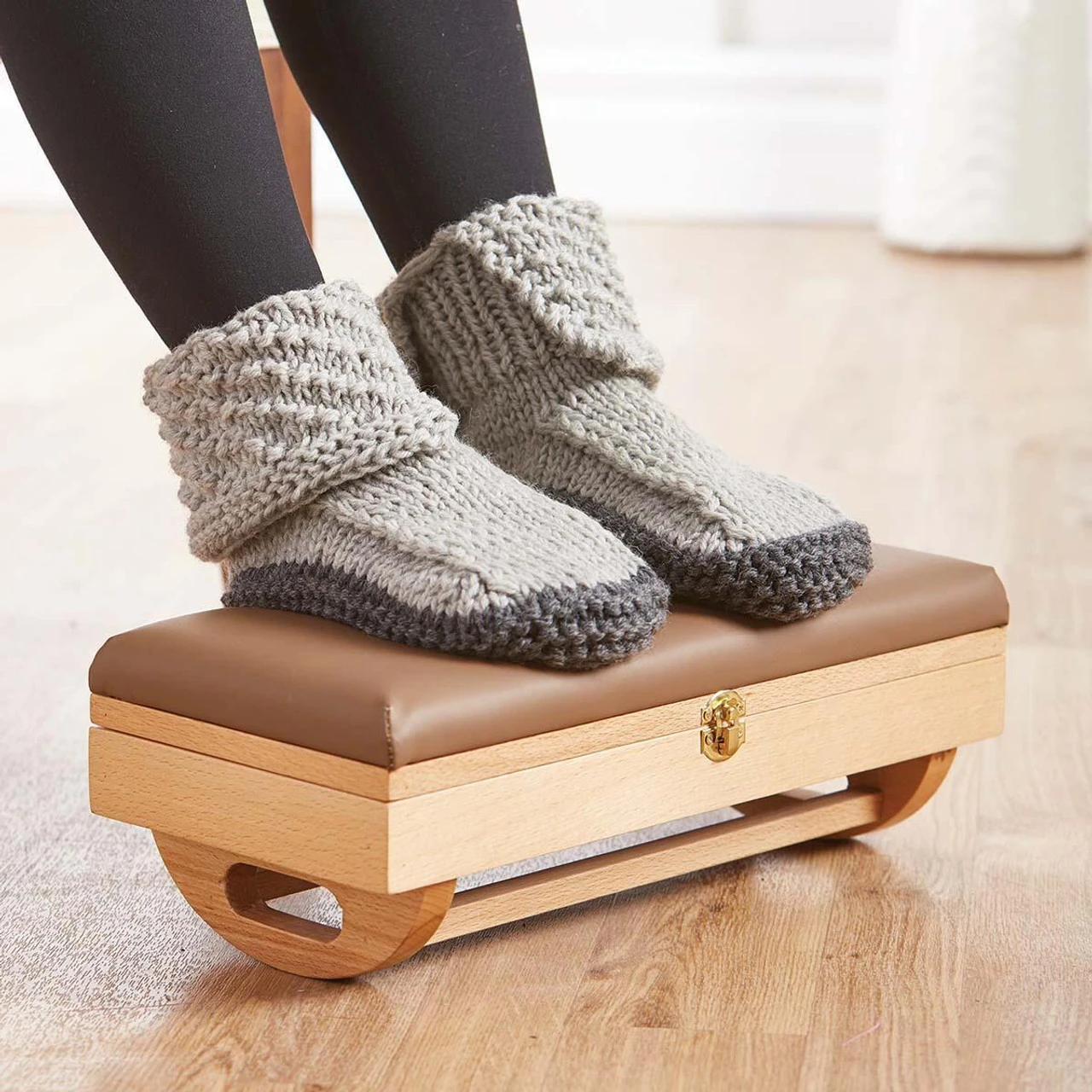 Herrschners Rocking Footstool With Storage