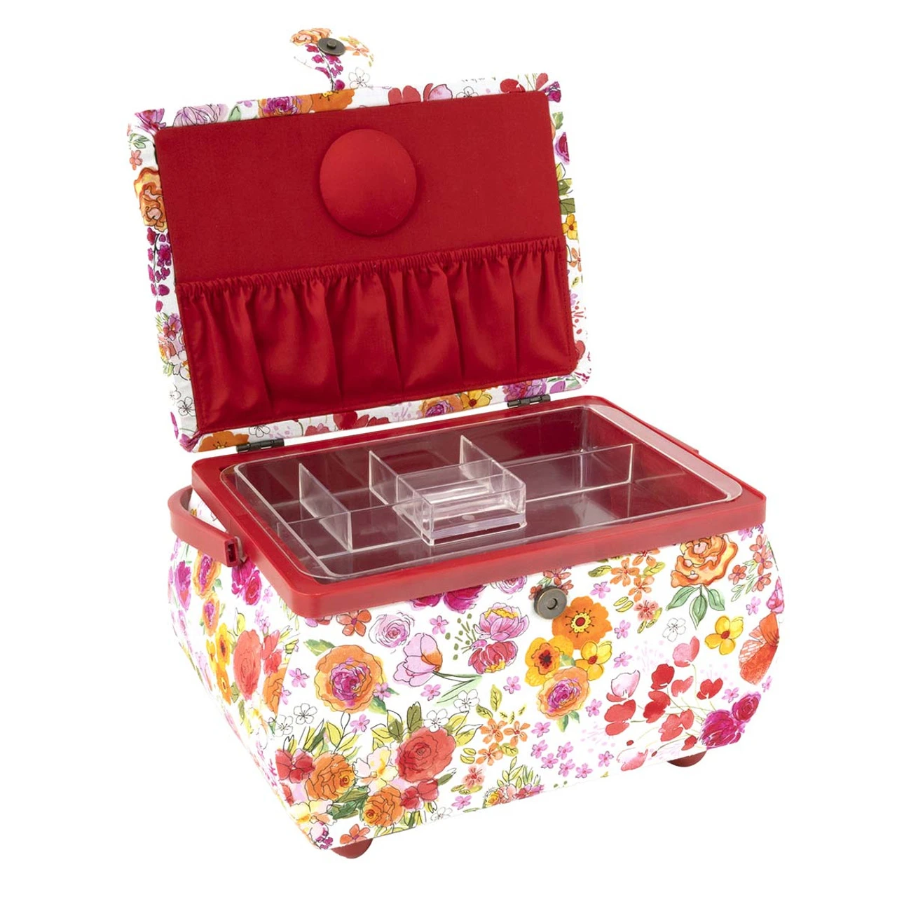 Prym Consumer USA Blue Floral Sewing Basket Accessory - Image 2
