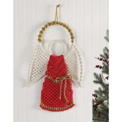 Herrschners Angels On High Wall Hanging Macrame