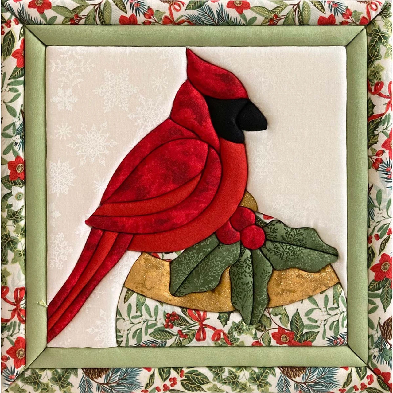 Quilt Magic Christmas Cardinal No-Sew Quilt Kit