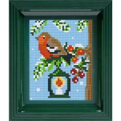 PixelHobby Robin & Lantern Starter Mosaic Art Kit
