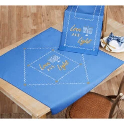 Herrschners Love & Light Table Topper & Table Runner Stamped Cross-Stitch Kit