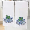 Herrschners Silver Bells Towel Pair Stamped Cross-Stitch
