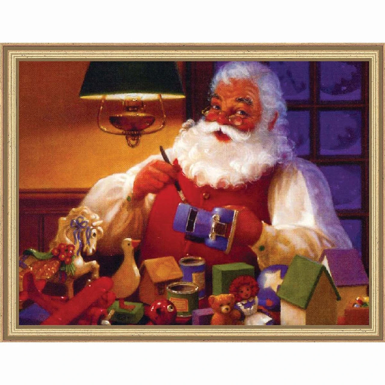 Sunrays Creations Needlearts Santa's Keeping Busy Chart Counted Cross-Stitch Chart