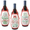 Herrschners Yuletide Bottle Aprons Counted Cross-Stitch Kit