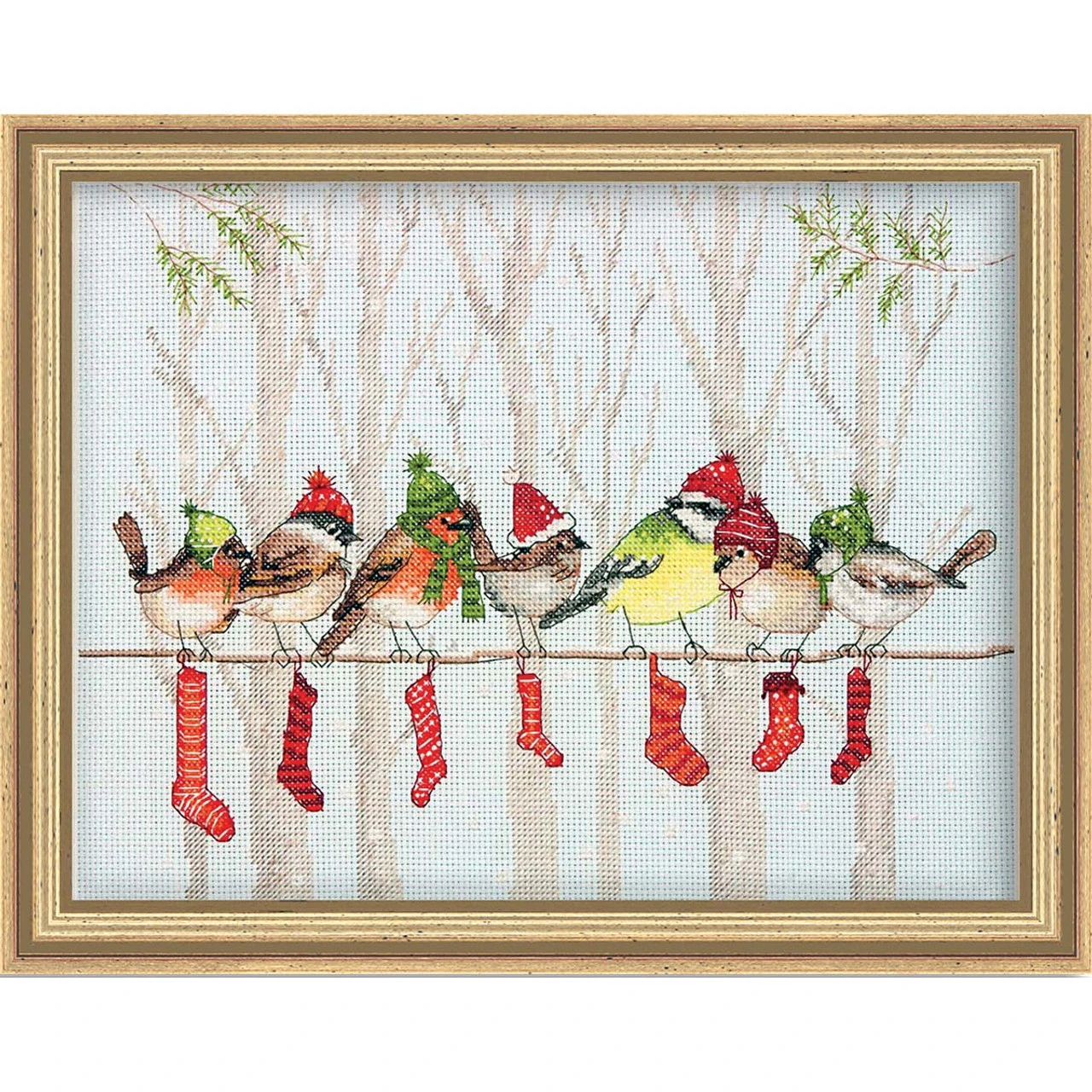 Dimensions Winter Gathering Counted Cross-Stitch Kit