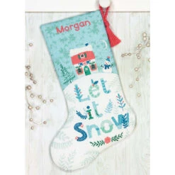Dimensions Holiday Home Stocking Counted Cross-Stitch Kit