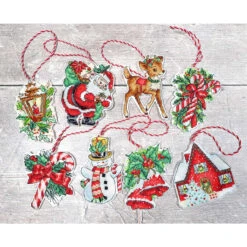 Letistitch Christmas Toys Ornaments Counted Cross-Stitch Kit