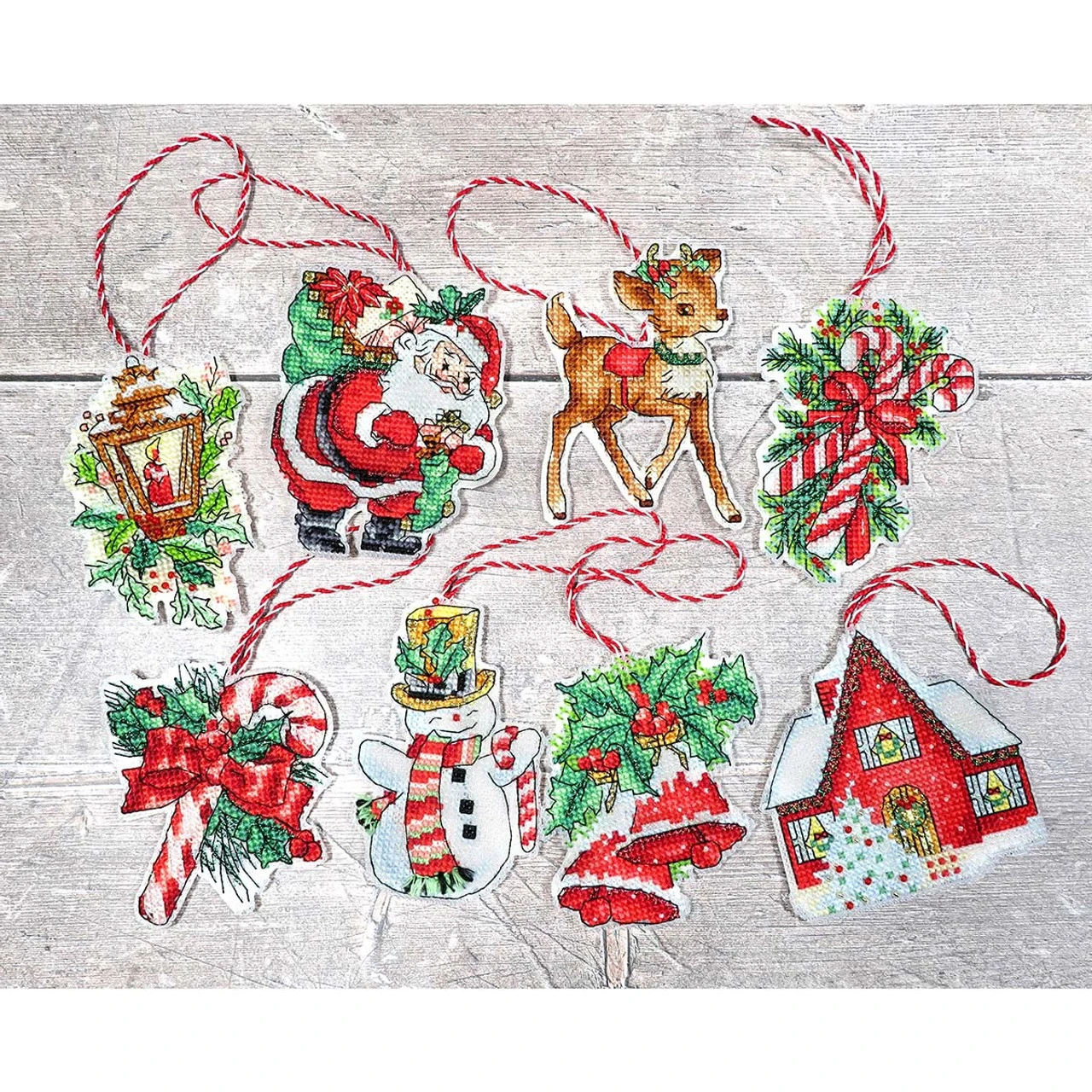Letistitch Christmas Toys Ornaments Counted Cross-Stitch Kit