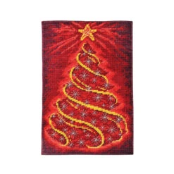 Herrschners Red Swirl Wall Hanging Plastic Canvas Kit