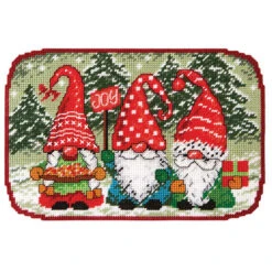 Herrschners Merry Gnomes Wall Hanging Plastic Canvas Kit
