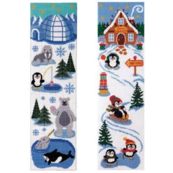 Herrschners Arctic Animals & North Pole Penguins Set Plastic Canvas