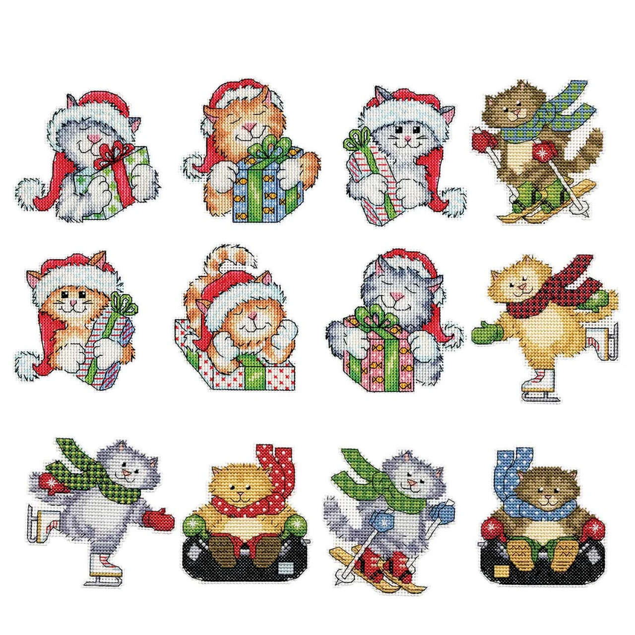 Design Works Cats Ornament Set Counted Cross-Stitch