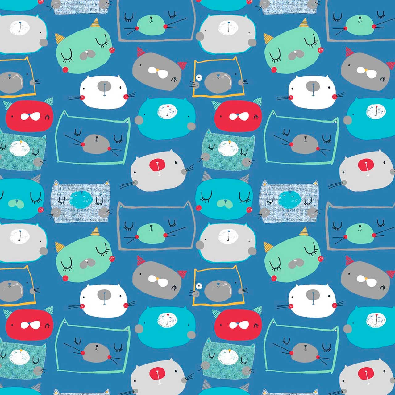 Fabric Edition, Inc. Cutzi Cat Fabric Quarters Bundle Pre-Cut Fabric - Image 2