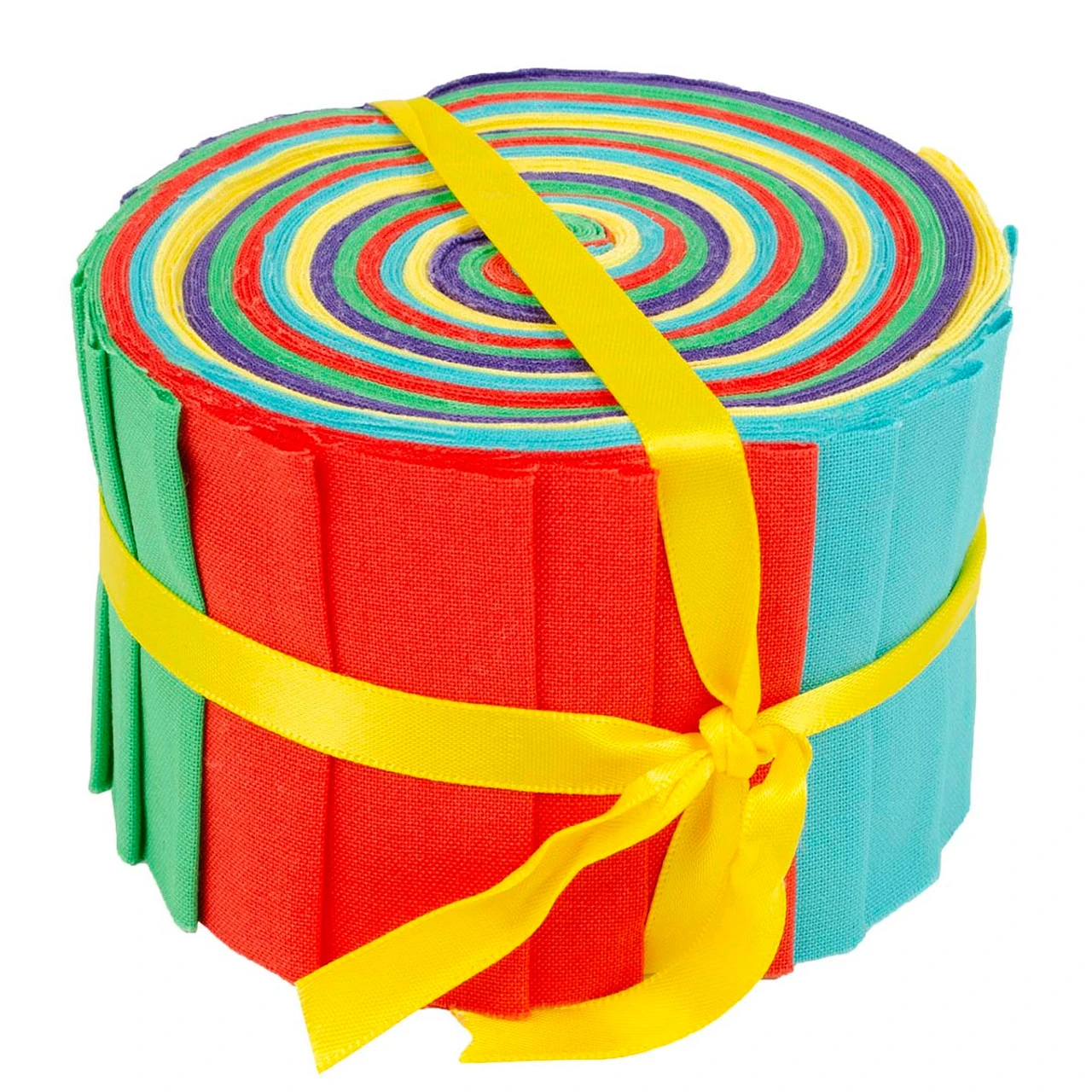 Fabric Edition, Inc. Primary Color Solids Strip Roll Pre-Cut Fabric - Image 2